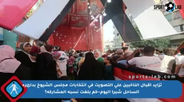 تزايد إقبال الناخبين على التصويت في انتخابات مجلس الشيوخ بدائرة الساحل شبرا اليوم—كم بلغت نسبة المشاركة؟